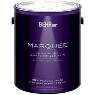 BEHR MARQUEE 1 gal. Ultra Pure White Eggshell Enamel Interior Paint with Primer 245001