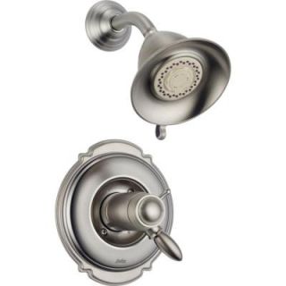 Delta Victorian TempAssure 17T Series 1 Handle Shower Faucet Trim Kit Only in Stainless (Valve Not Included) T17T255 SS