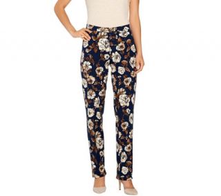 Isaac Mizrahi Live Regular 24/7 Stretch Straight Leg Pants —