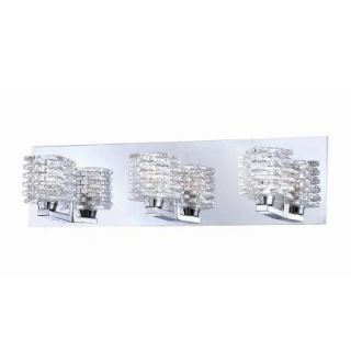 Lenza Collection 3 Light Chrome Bath Bar 25723 014