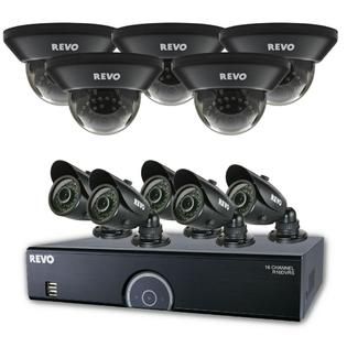 Revo 16 Ch. 4TB 960H DVR Surveillance System with 10 700TVL 100 ft