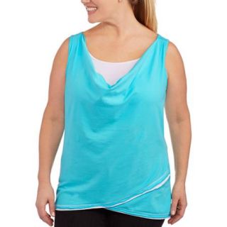 Rainbeau Women's Plus Size Sleeveless Tunic with Color Accent