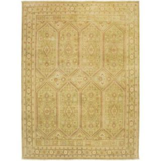 AMER Rugs Mersin Design Green, Hand Knotted Rug