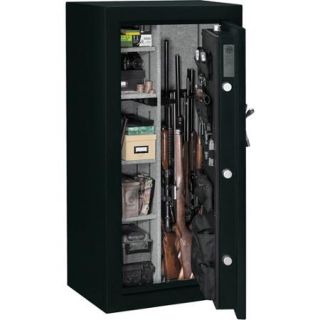 Stack On 24 Gun Fire Resistant Security Safe with Electronic Lock and Door Storage E 24 MB E S Matte Black