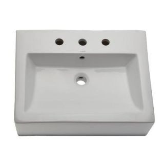 DECOLAV Vessel Sink in White 1417 8 CWH