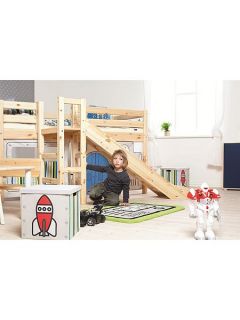 Flexa Single mid height bed with tower & slide