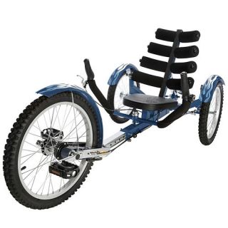 Mobo Shift (Adult)    The World's First Reversible Three Wheeled Cruiser (20 inch) Blue    ASA Products