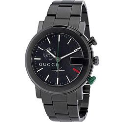 Gucci 101G Mens YA101331 Round PVD coated Steel Watch   12531476