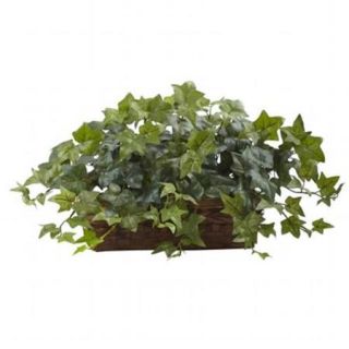 Nearly Natural 6819 Puff Ivy With Ledge Basket