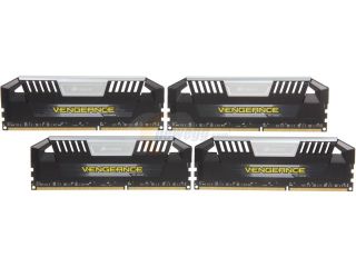 CORSAIR Vengeance Pro 32GB (4 x 8GB) 240 Pin DDR3 SDRAM DDR3 1866 Desktop Memory Model CMY32GX3M4A1866C9 (Silver)