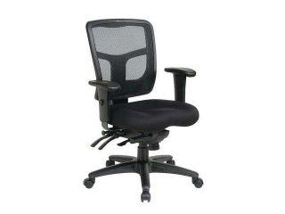 OFFICE STAR 92893 30 Highback Chair, Fabric, Coal