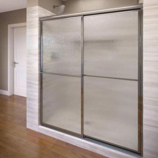 Basco Deluxe 44 in. x 68 in. Framed Sliding Shower Door in Silver 7150 44TRN