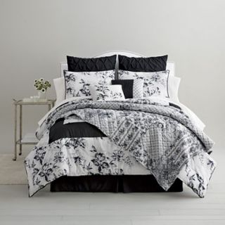 Home Expressions™ Vermillion Floral 5 pc. Comforter Set with BONUS Quilt