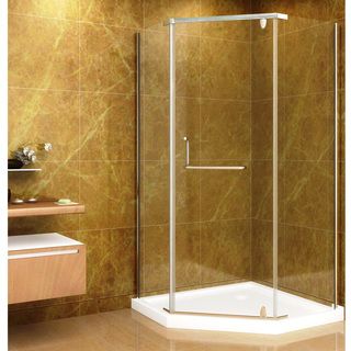Aston 38x38 8mm Neo angle Glass Shower Enclosure with Base