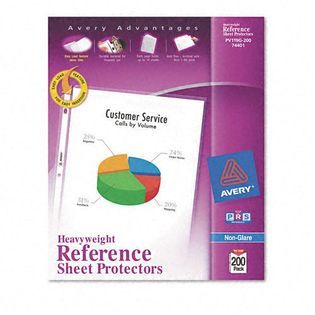 Avery Non Glare Finish Sheet Protector   Office Supplies   Binders