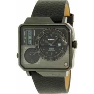 Diesel Mens DZ7241 Black Leather Quartz Watch   17108397  