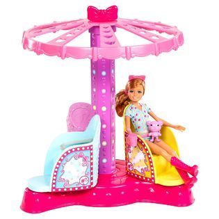 Barbie  Sisters Amusement Park Doll + TWIRL & SPIN™ Ride Accessory