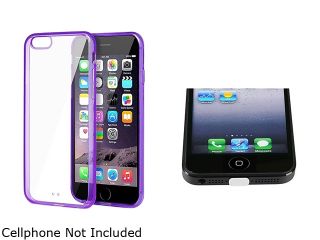Insten Purple Bumper Snap in Case Cover + Clear Dust Cap for Apple iPhone 6 Plus 5.5" 1985006