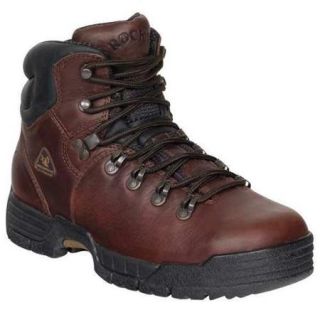 Rocky Size 15 Steel Toe Work Boots, Men's, Brown, M, 6114 SZ 15M