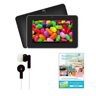 Supersonic  9 Android 4.2 Touch Screen Tablet with Earbuds and $25