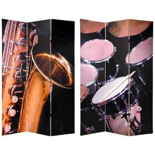 Oriental Furniture 6 ft. Tall Double Sided Music Canvas Room Divider