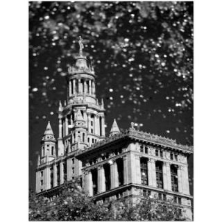 Trademark Fine Art 24 in. x 32 in. Waterfall Over City Hall Canvas Art YG6696 C2432GG