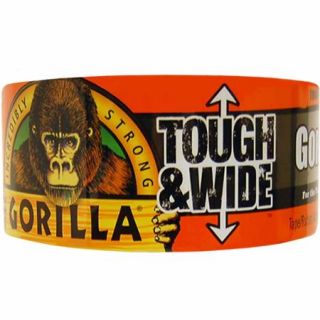 Gorilla Tape Tough and Wide Roll, Black, 30 yds