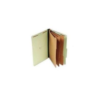 UNIVERSAL OFFICE PRODUCTS 10296 Pressboard Classification Folder, Legal, Eight section, Green, 10/box