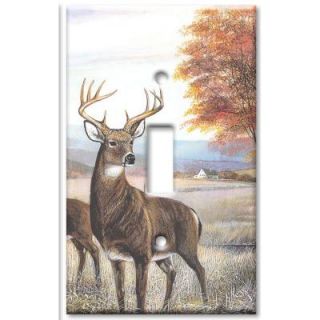 Art Plates White Tail Deer 1 Toggle Wall Plate S 315