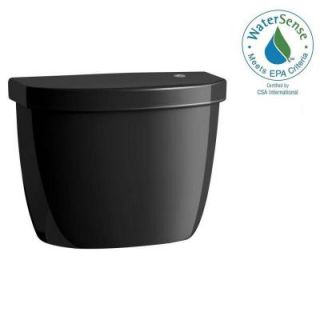 KOHLER Cimarron Touchless 1.28 GPF Single Flush Toilet Tank Only in Black Black K 5693 7