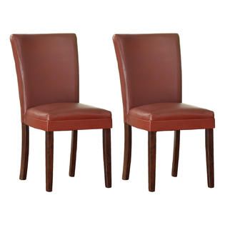 Oxford Creek  Red Parson Chairs (Set of 2)