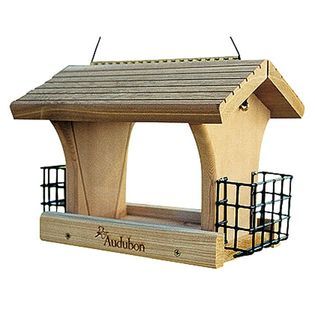 Woodlink Audubon Large Ranch Bird Feeder with 2 Suet Cages   Outdoor
