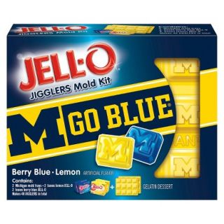 JELL O Jigglers University of Michigan Mold Kit with Berry Blue and