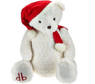 Dennis Basso 29 Jumbo Cuddly Teddy Bear with Santa Hat   H205789 —