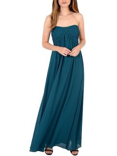 Alice & You Ruched Bandeau Maxi Dress Teal