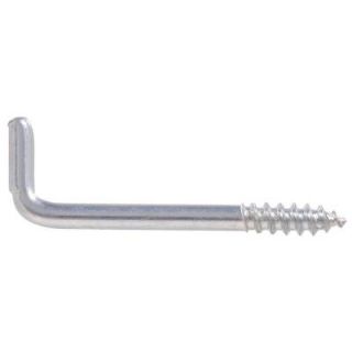 The Hillman Group 0.135 in. x 1 in. 13/16 in. Zinc Plated Square Bend Hook (100 Pack) 320492