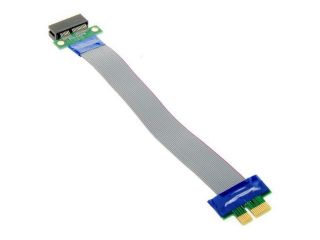 Hot Sale 14cm PCIE X 1 PCI E PCI Express 1X Riser Card W/ Flexible Ribbon Cable