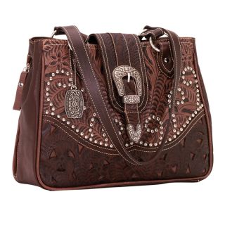 American West Annies Secret Tan/ Brown Concealed Carry Handbag