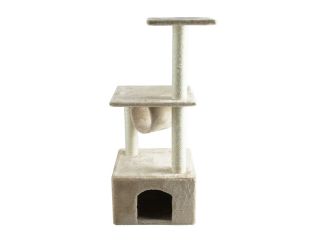 Apontus 39" Cat Tower Tree Condo Scratcher Furniture Kitten House Deluxe, Beige