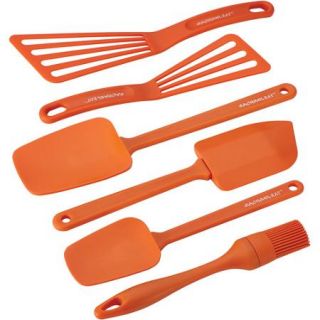 Rachael Ray Tools & Gadgets 6 Piece Nylon Tool Set, Orange