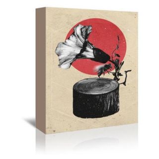 Americanflat Gramophone Graphic Art on Wrapped Canvas