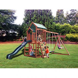 Sportspower Timber Play II With Balcony Swing Set   Toys & Games