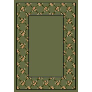 Milliken Rossetti Rectangular Green Transitional Tufted Area Rug (Common 5 ft x 8 ft; Actual 5.33 ft x 7.66 ft)