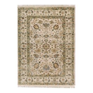 Orissa Ivory Rectangular Indoor Hand Knotted Oriental Area Rug (Common 9 x 12; Actual 108 in W x 144 in L)