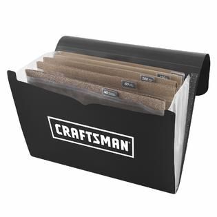 Craftsman 9x11 Inch 50 Pack Sandpaper Stay Organized with 
