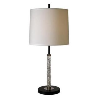 'Allegro' Clear Textured Glass Table Lamp