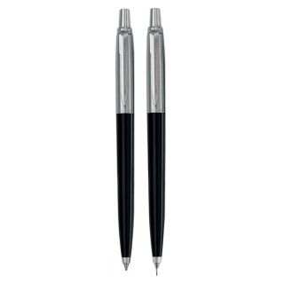 Parker Jotter Black Ballpoint Pen and Mechanical Pencil Set