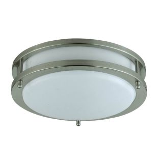 Axis 12 in W White Ceiling Flush Mount