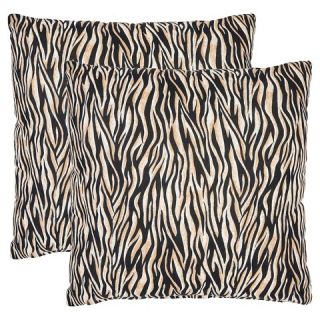 Pack Ivy Zebra Pillow   Black (22x22)
