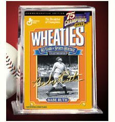 24K Gold Signature Mini Wheaties Box   Babe Ruth —